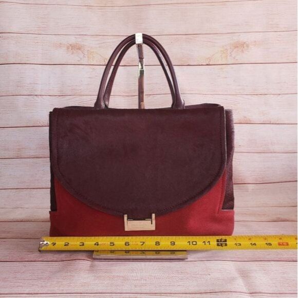 Kate Spade Suede Leather Satchel Crossbody Handbag Adjustable Removable Strap - Picture 13 of 16